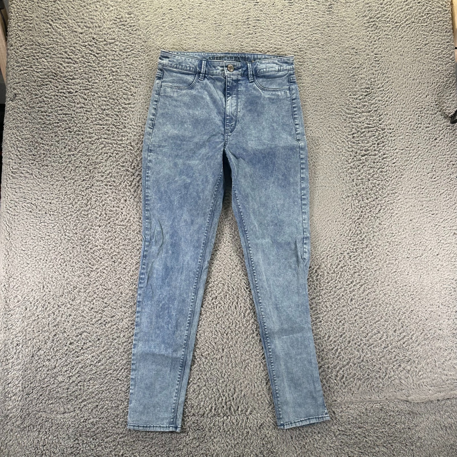 American Eagle Outfitters Jeans Women 8 Blue Cotton Denim Jegging Skinny Stretch